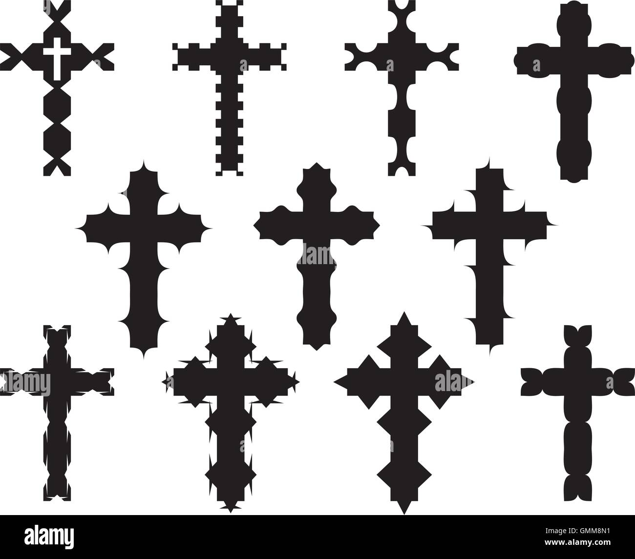 Christian Cross Design Stock Vektor