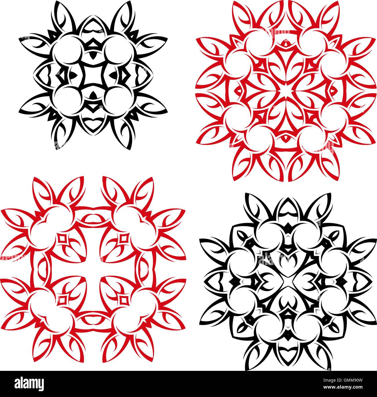 Tribal Tattoo-Design Stock Vektor