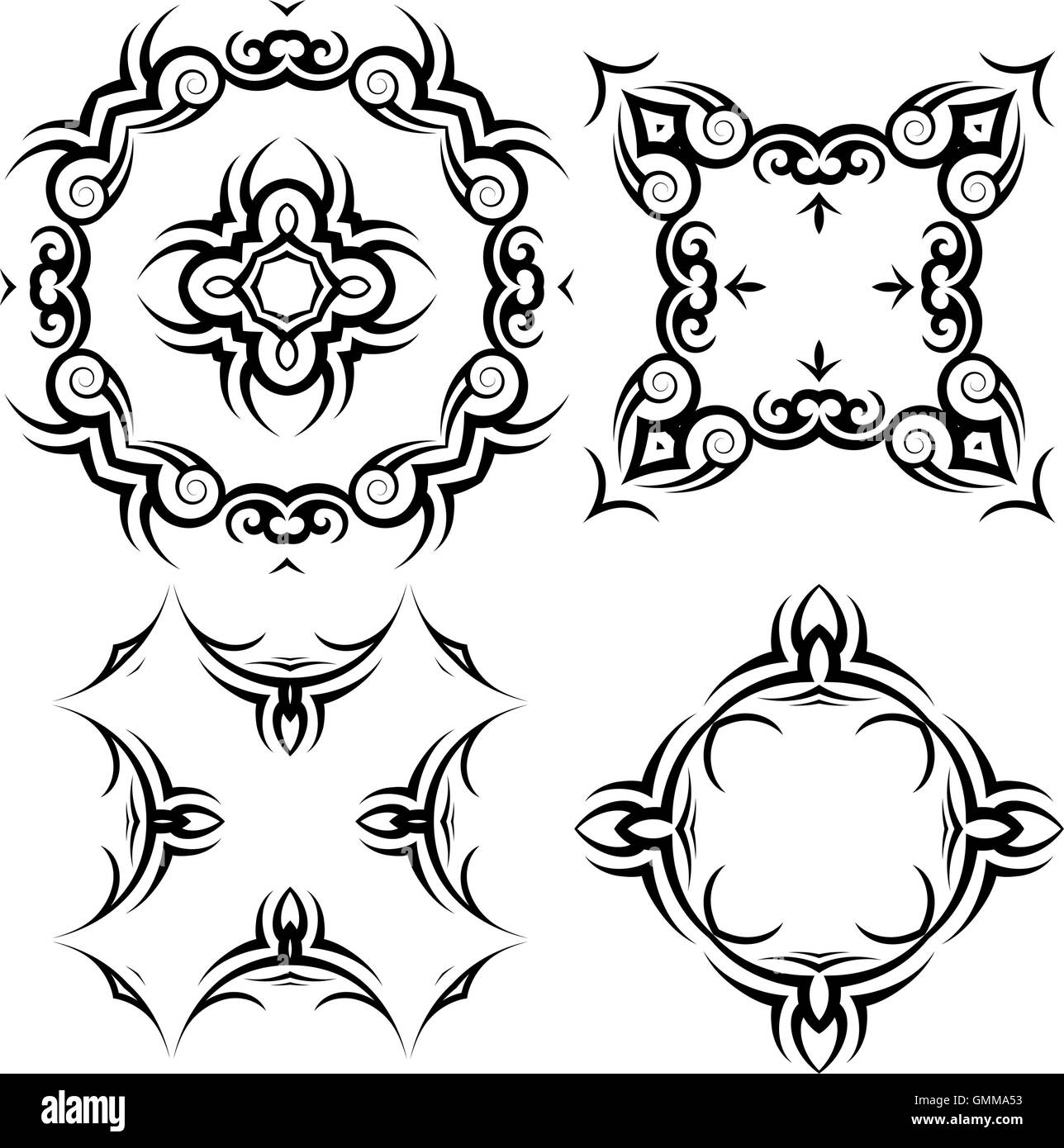 Tribal Tattoo-Design Stock Vektor