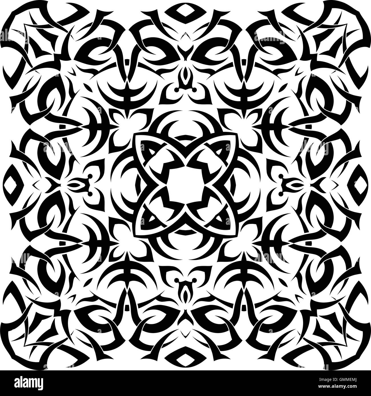 Tribal Tattoo-Design Stock Vektor