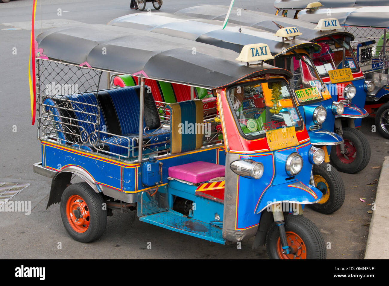 Tuk-Tuks in Bangkok, Thailand Stockfoto