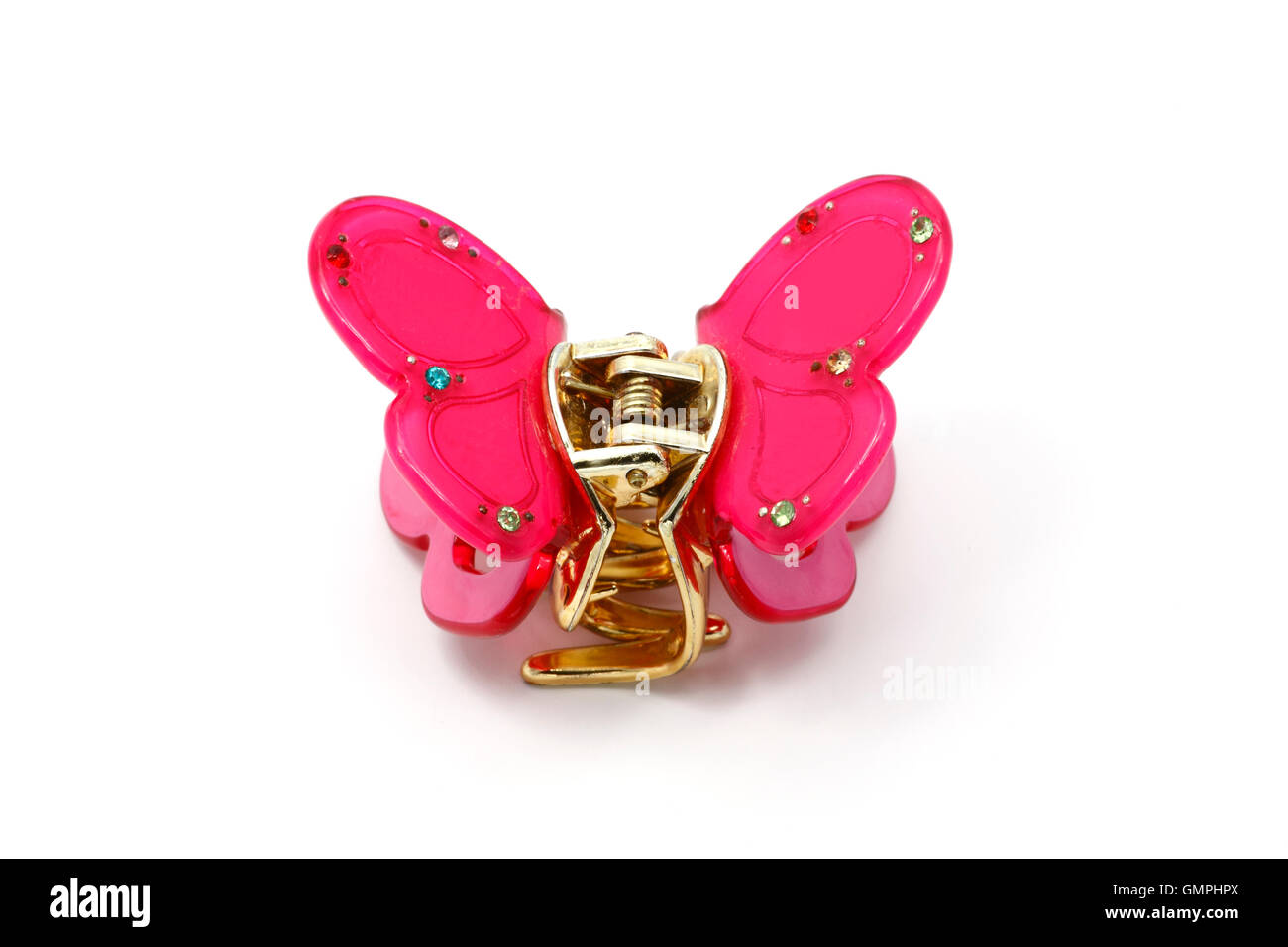 Haarnadel für Haar mit Schmetterling. Stockfoto