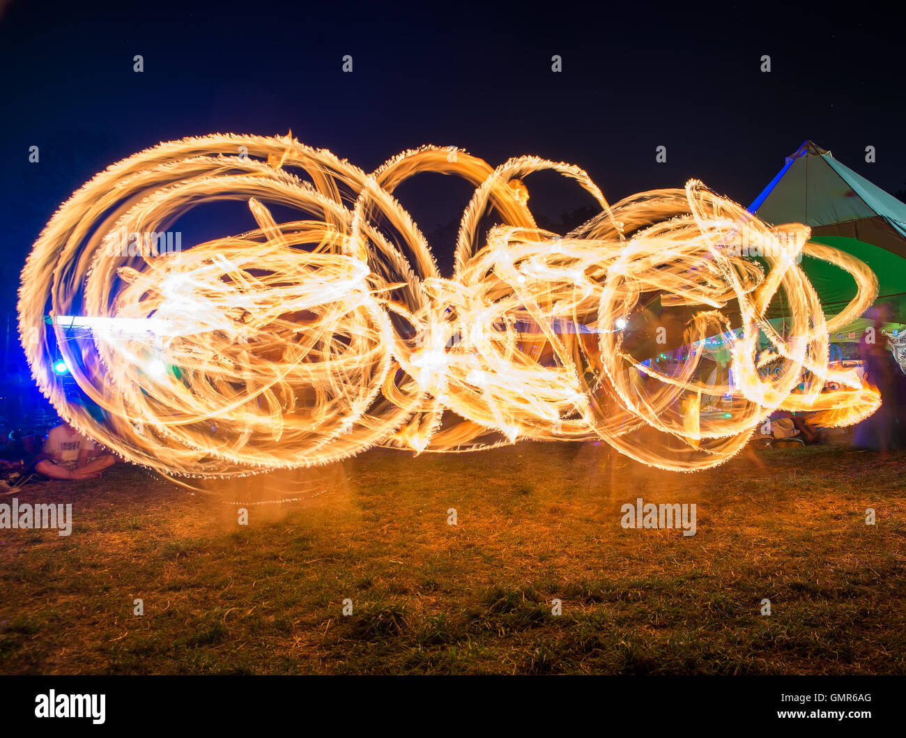 Feuer-show Stockfoto