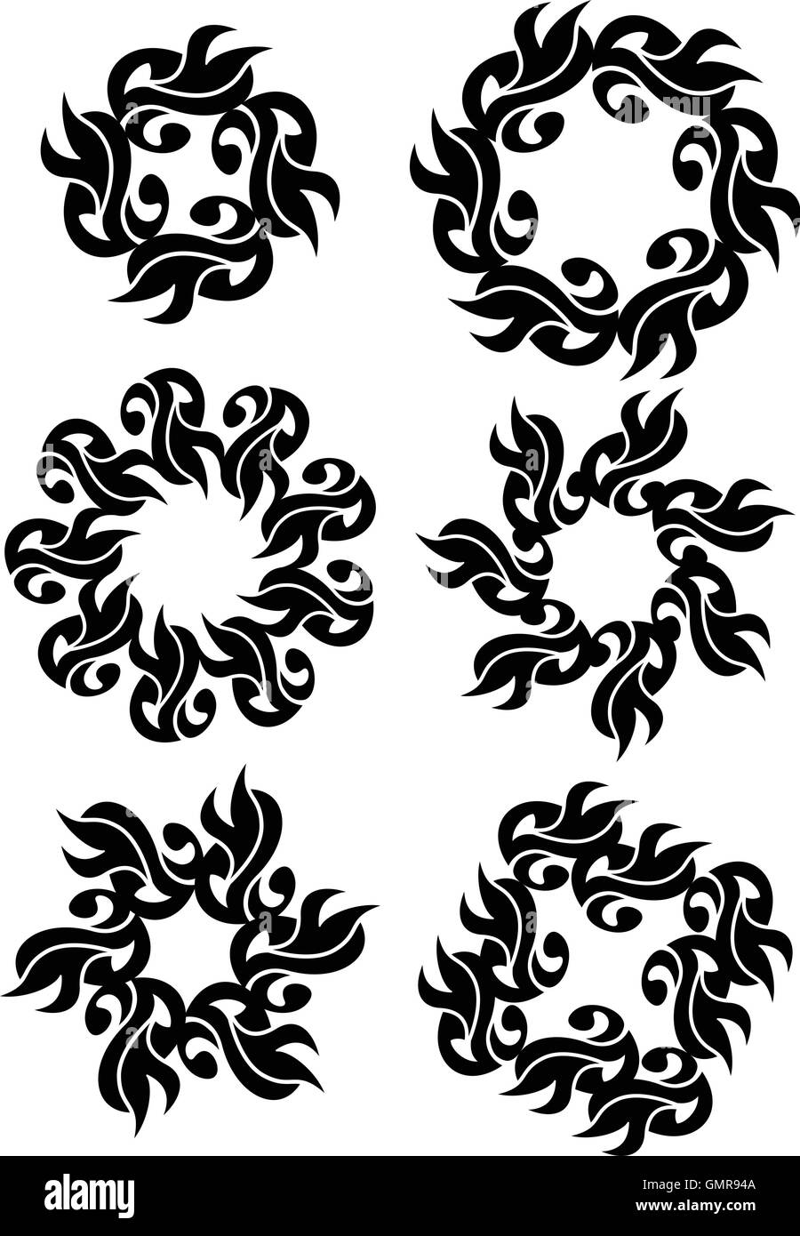 Tribal Tattoo-Design Stock Vektor