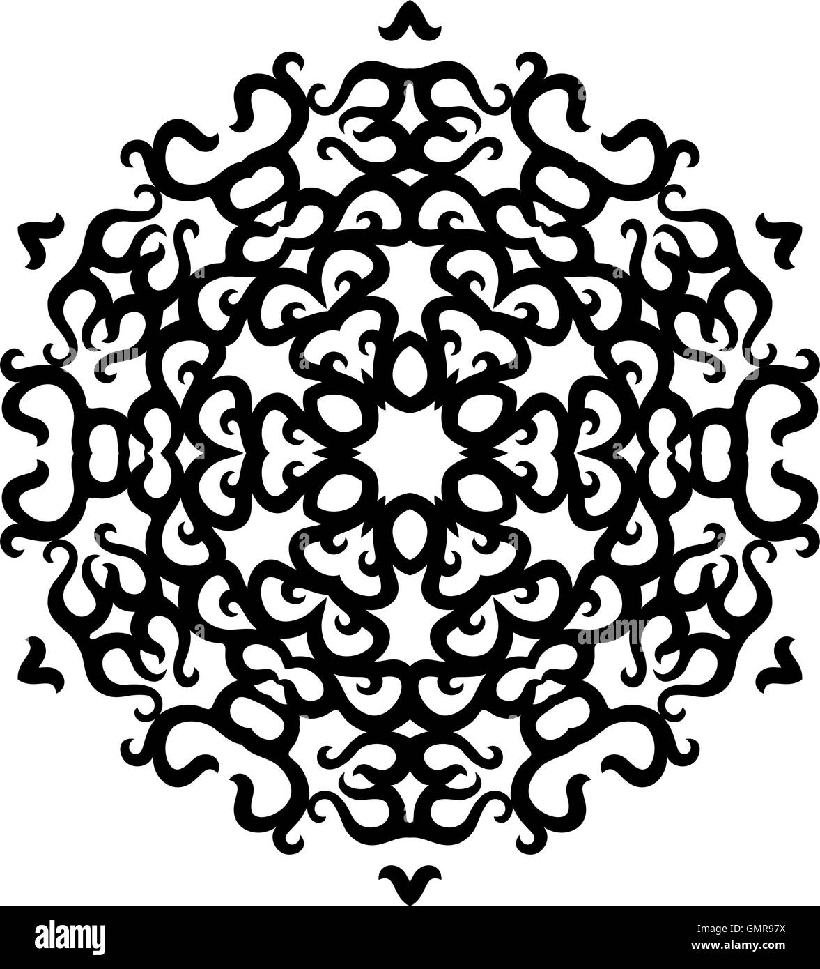 Tribal Tattoo-Rundschreiben Stock Vektor