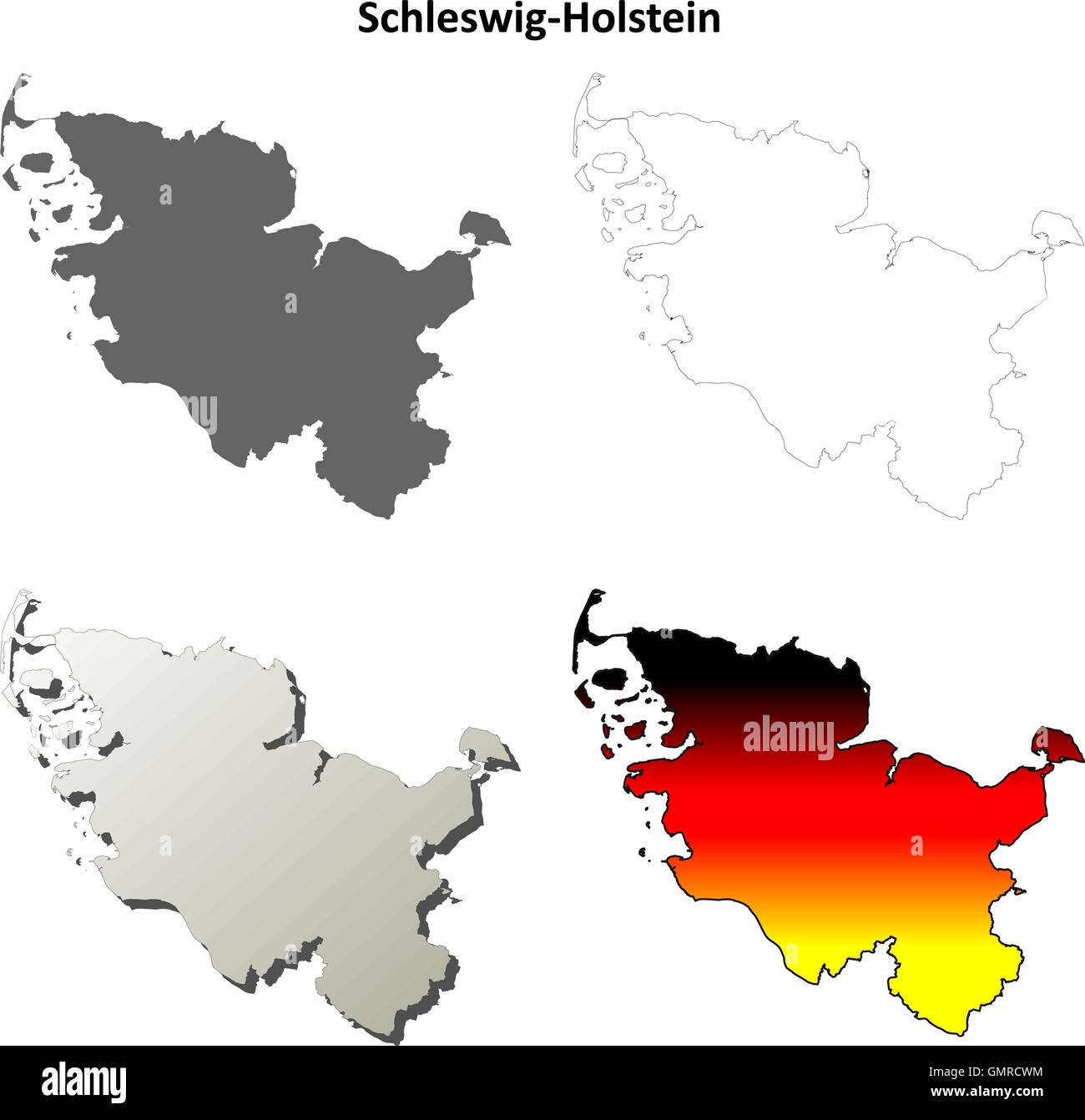Karte von schleswig holstein Fotos und Bildmaterial in hoher