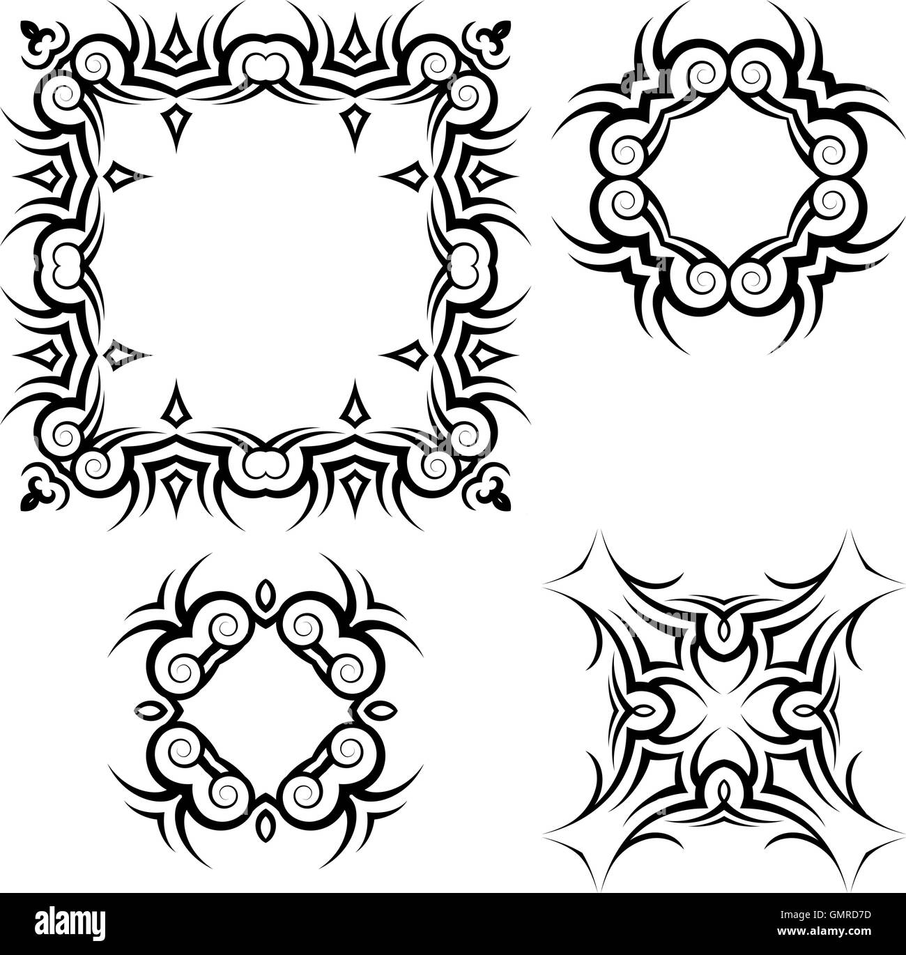 Tribal Tattoo-Design Stock Vektor