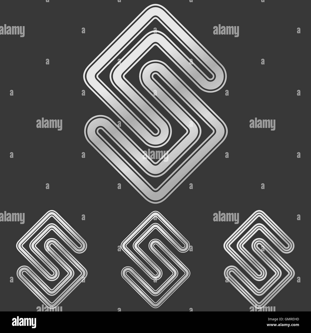 Silverline s Logo Design Sets Stock Vektor