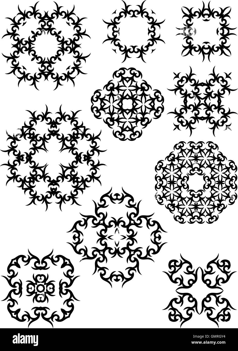 Tribal Tattoo-Design Stock Vektor