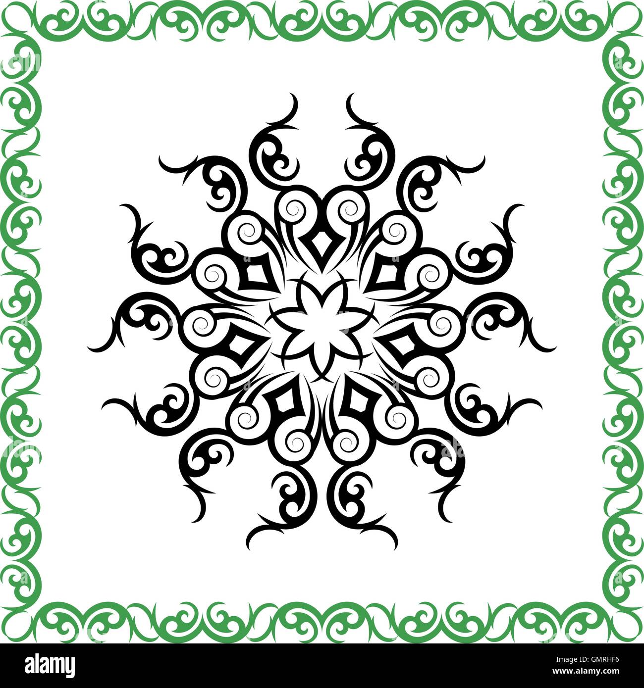 Tribal Tattoo-Rundschreiben Stock Vektor