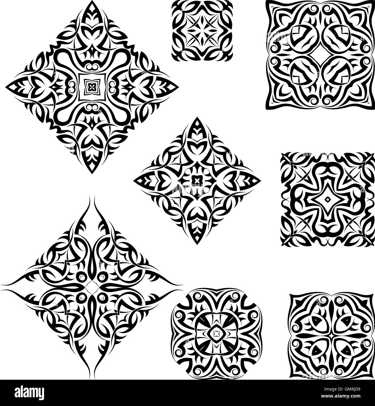 Tribal Tattoo-Design Stock Vektor