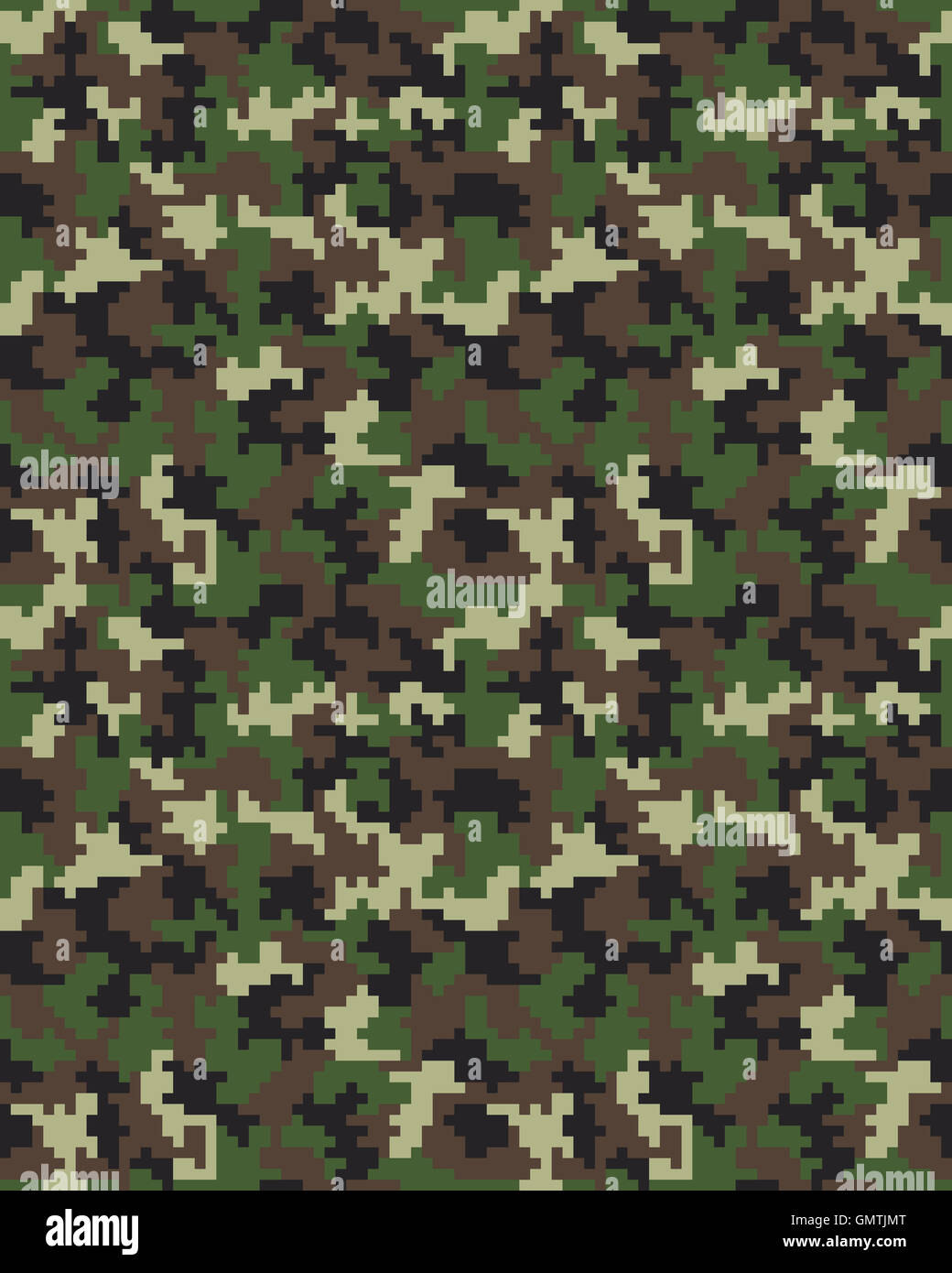 Nahtlose digitale Mode-Camouflage-Muster Stockfoto