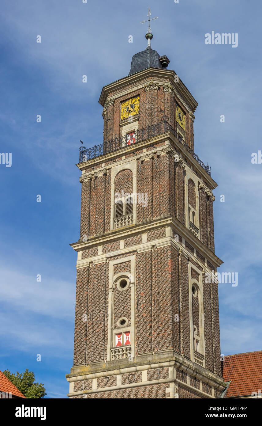 Turm der Kirche St. Lambert in Coesfeld, Deutschland Stockfoto