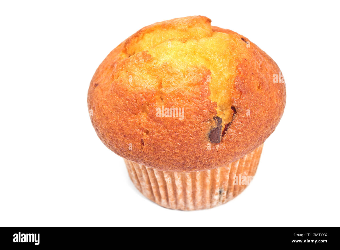 Blueberry Muffin isoliert auf weiss Stockfoto