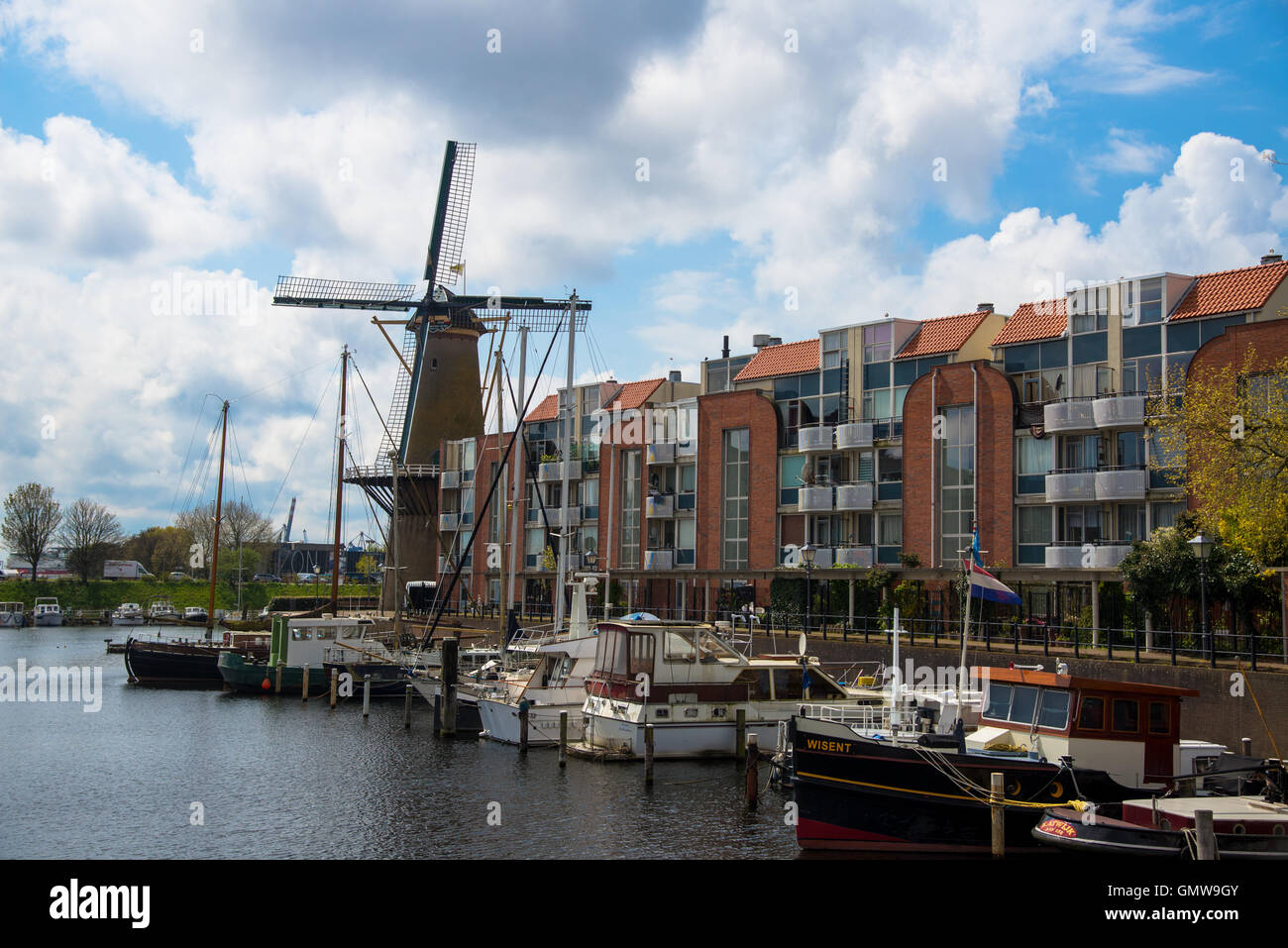 Barks in Delfshaven Hafen in Rotterdam holland Stockfoto