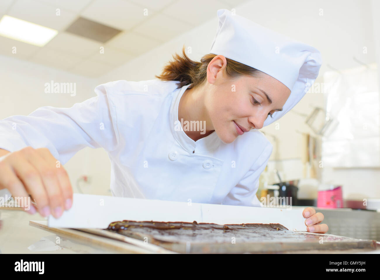 Schokolade Koch Stockfoto