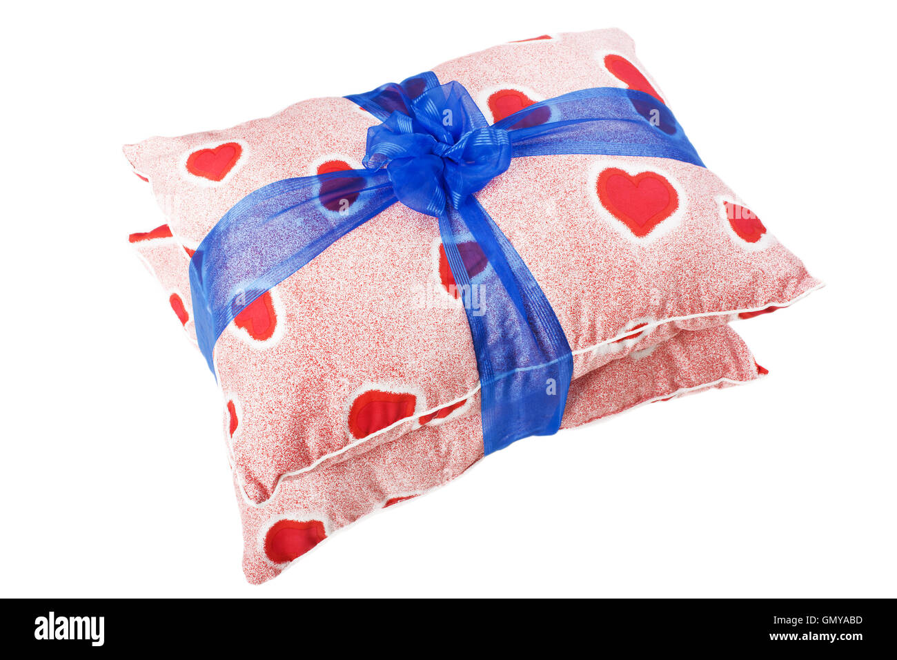 Herz-Kissen-Geschenk Stockfoto