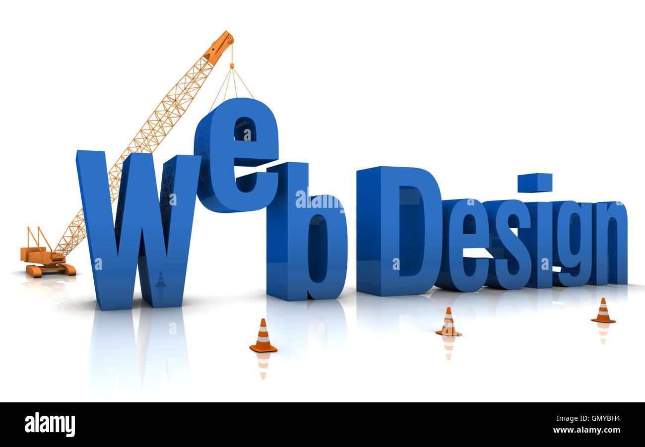 Web-Design Stockfoto