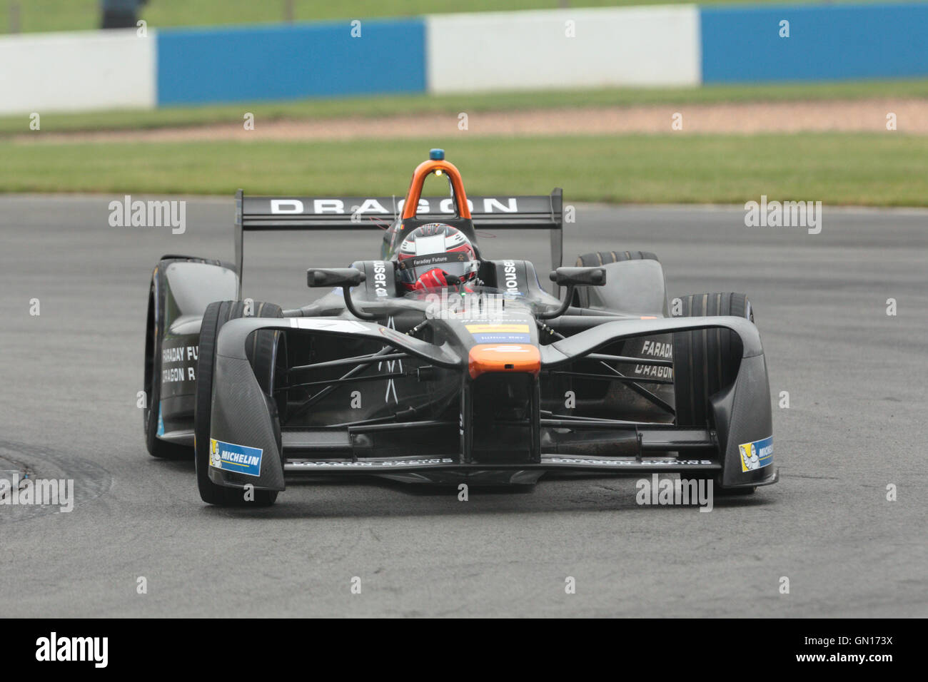 Jerome D'Ambrosio fahren, während ein Testtag für die Formel E-Motorsport-Serie.  Nur zur redaktionellen Verwendung. Stockfoto