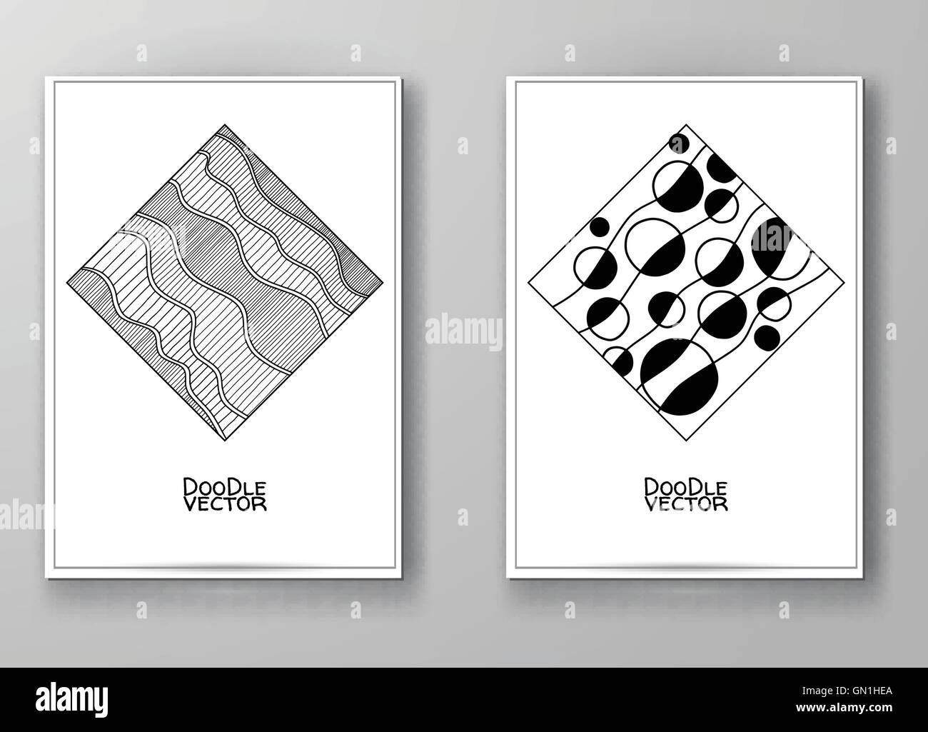 Reihe von abstrakten Design-Vorlagen. Stock Vektor