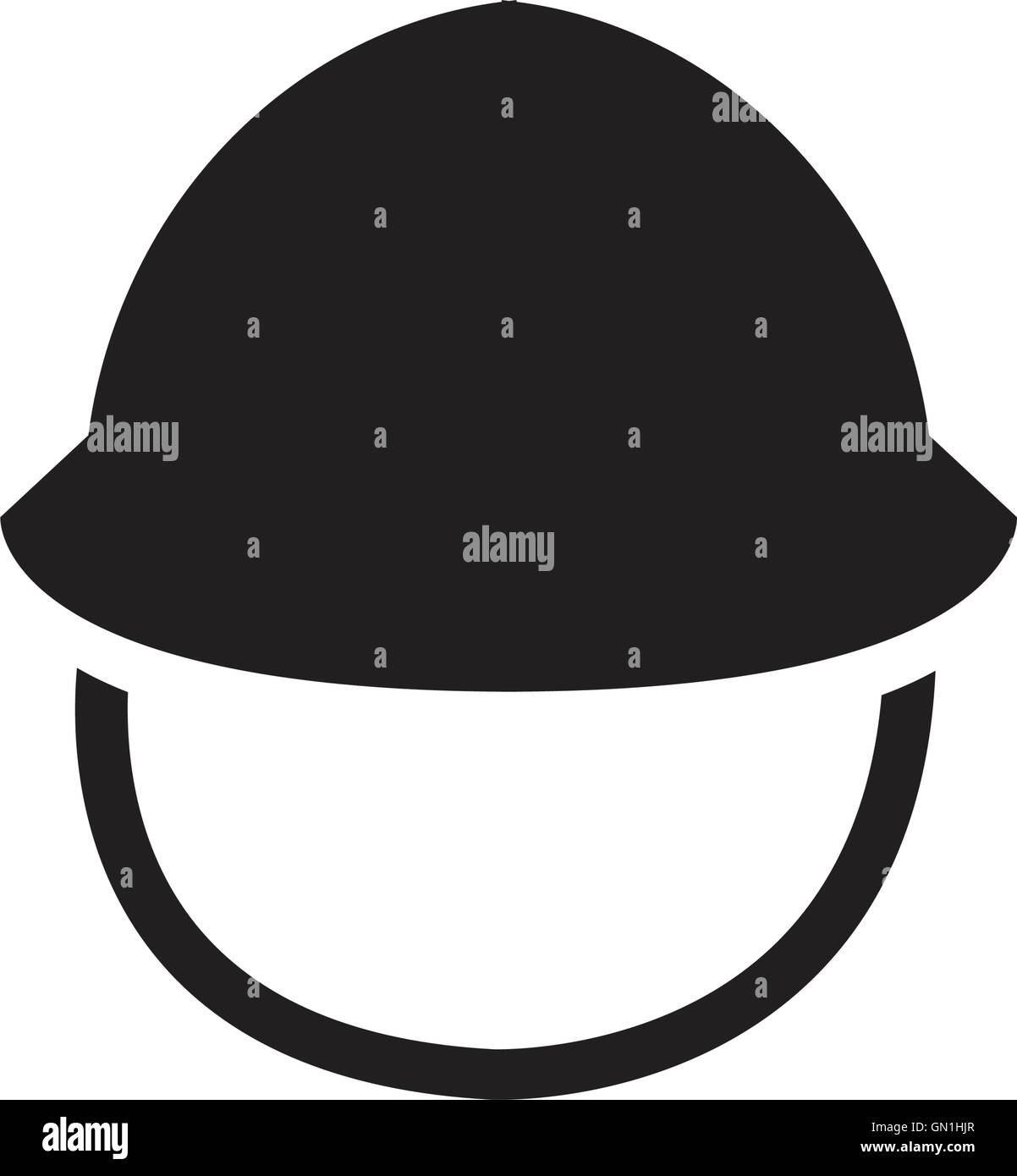 militärische Kappen Stock Vektor