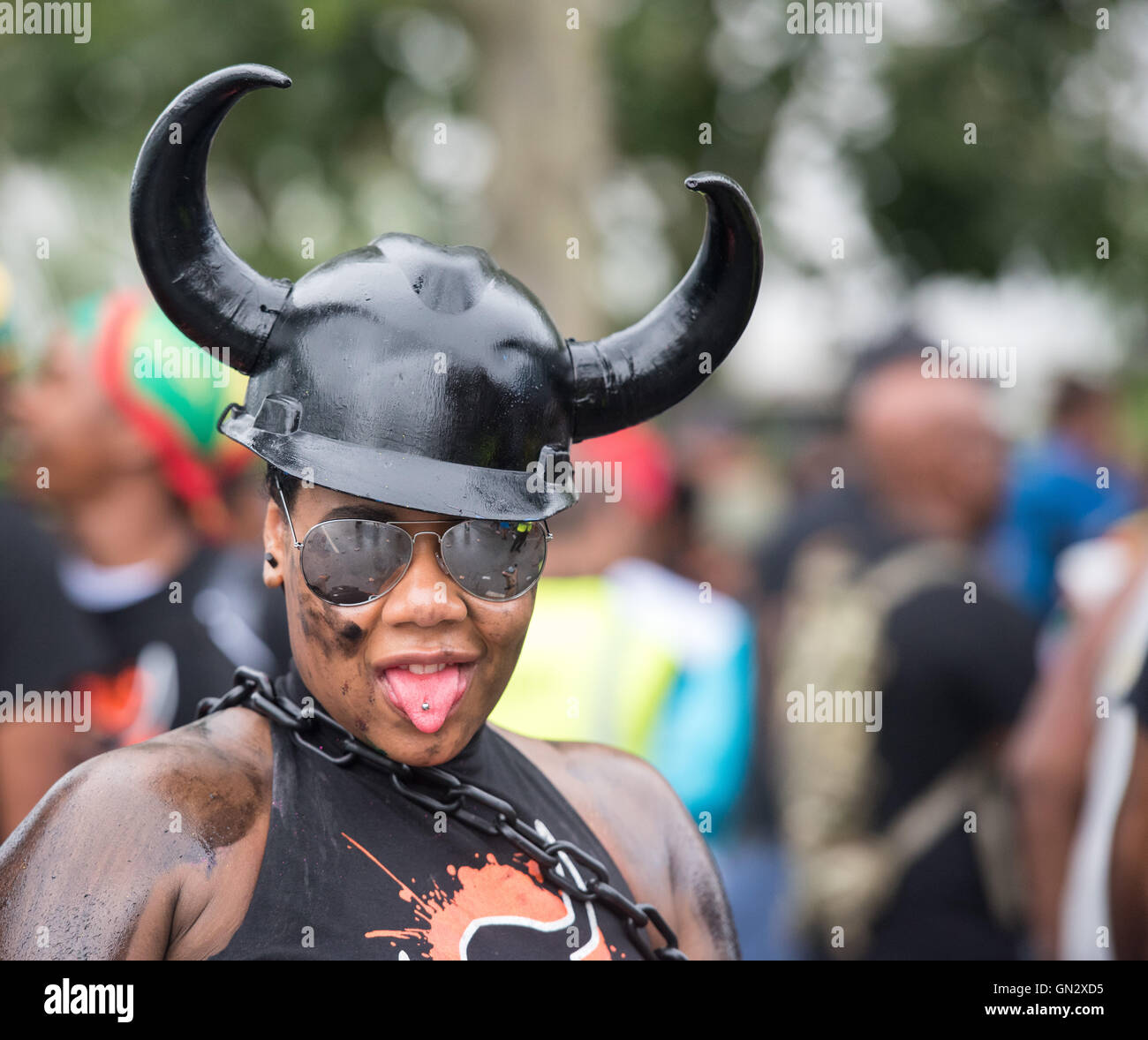 London, 28. August 2016, Teilnehmer, Notting Hill Carnival Credit: Ian Davidson/Alamy Live News Stockfoto