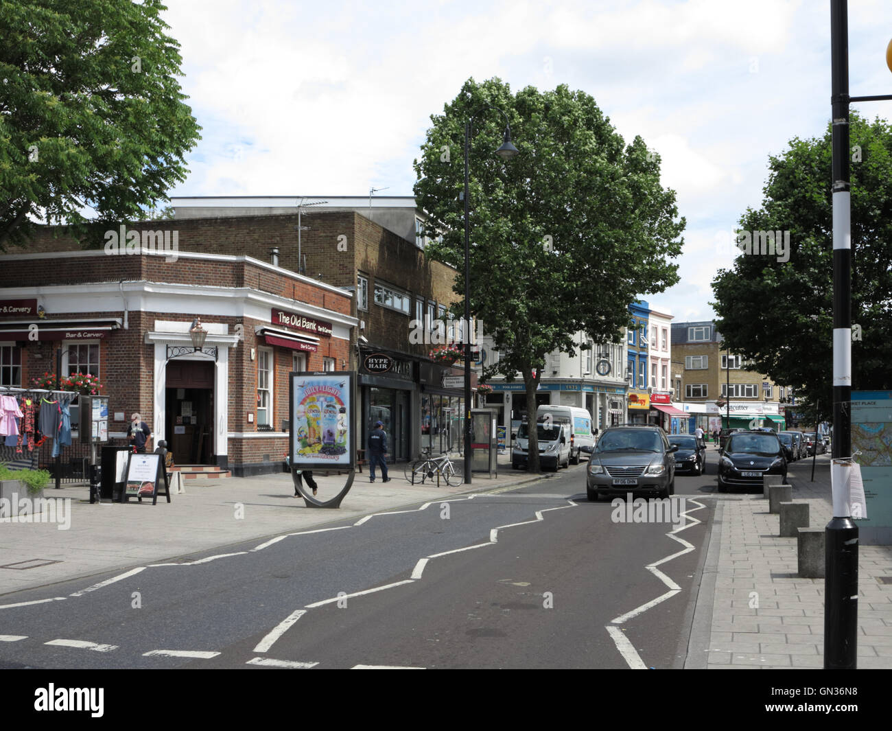 Die blauen Anker, Southwark Park Road, Bermondsey Stockfoto