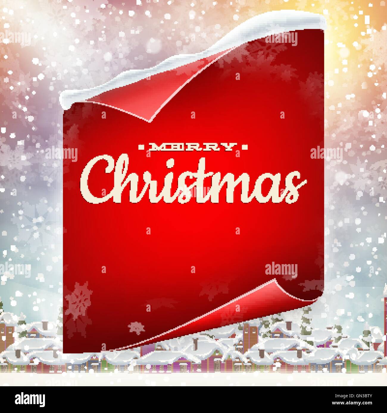 Frohe Weihnachten-Grußkarte. EPS 10 Stock Vektor