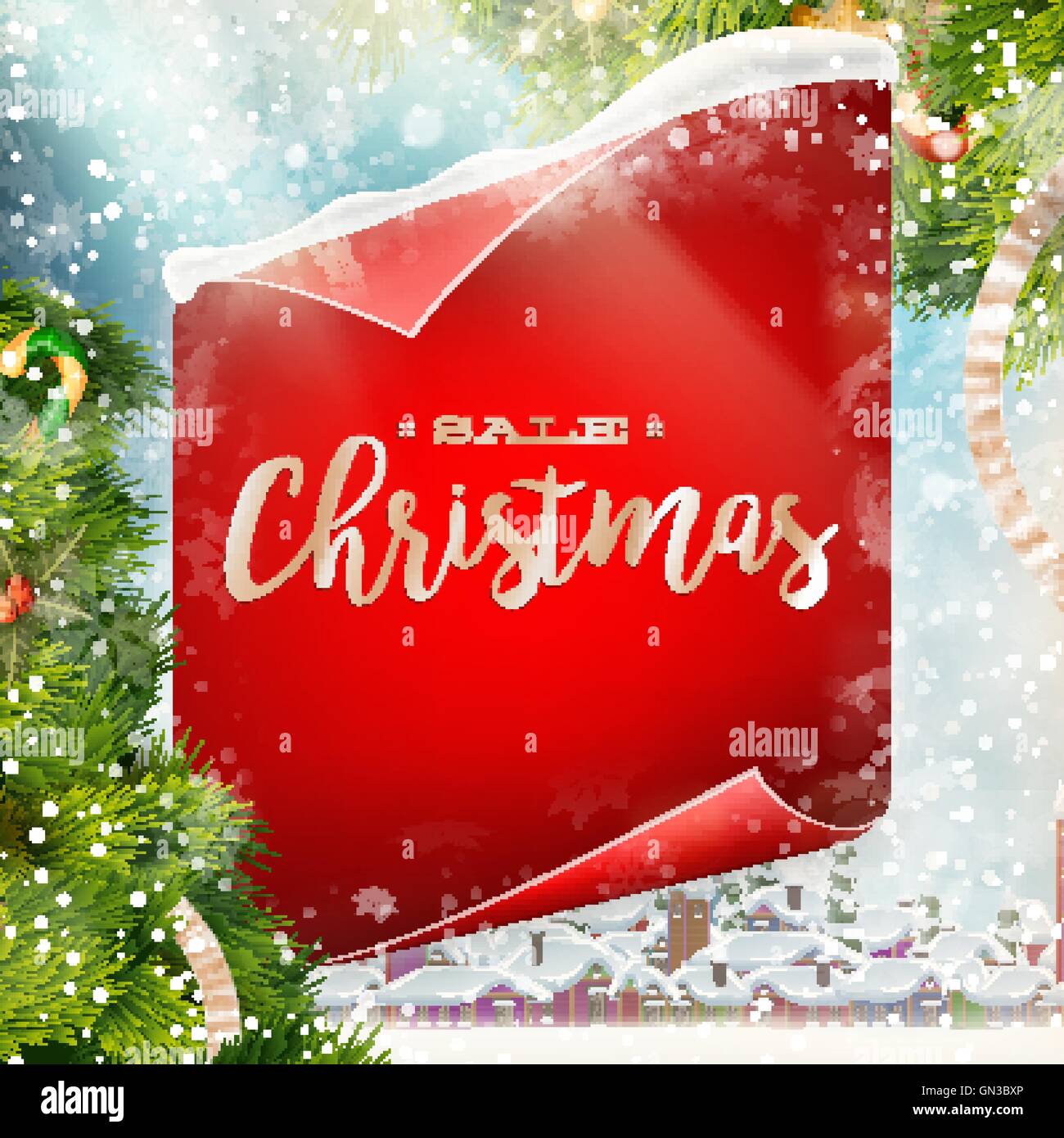 Frohe Weihnachten-Grußkarte. EPS 10 Stock Vektor