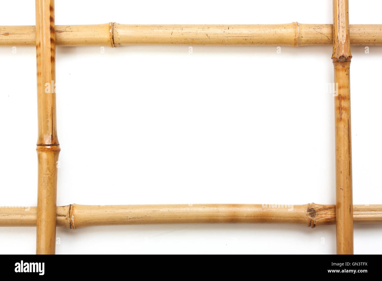Rahmen für Bilder aus Bambus Stockfoto