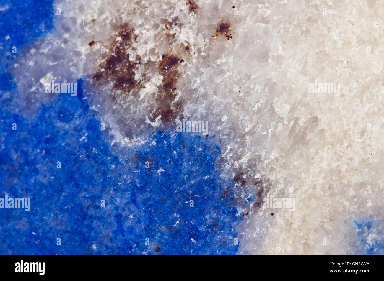 Stein-Struktur. Lazurite Mineral. Makro. Schöne, fantastische Kulisse für erfolgreiche Business-Projekte und andere Ihre Variante Stockfoto