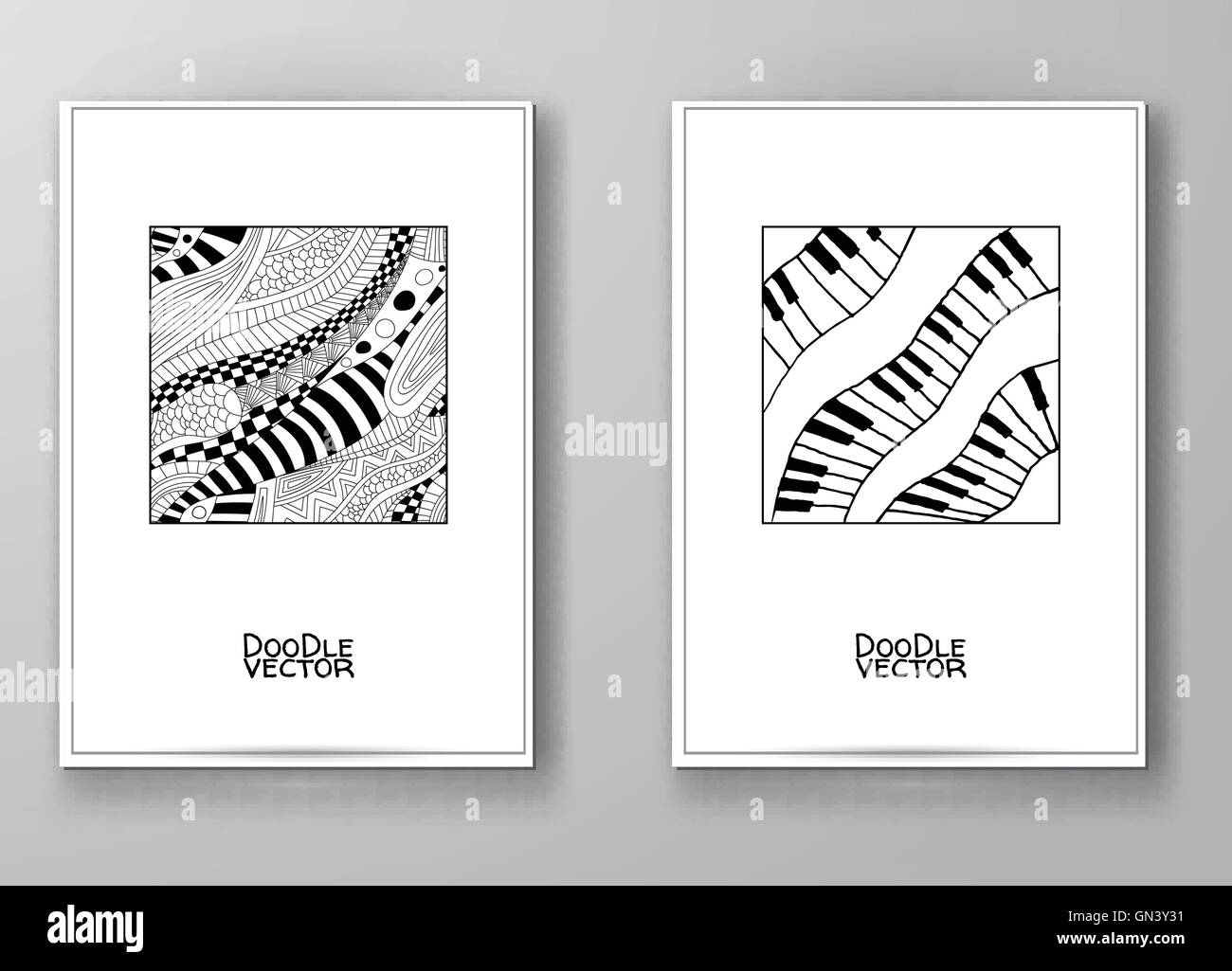 Reihe von abstrakten Design-Vorlagen. Stock Vektor