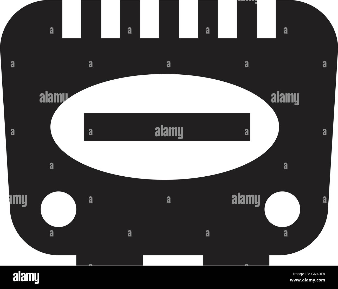 altes Spiel-Konsole Stock Vektor