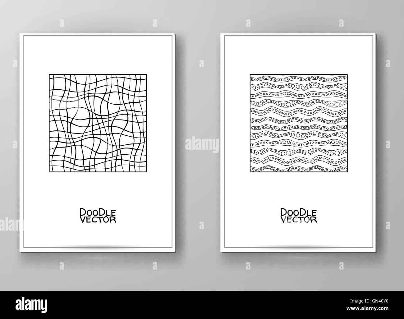 Reihe von abstrakten Design-Vorlagen. Stock Vektor