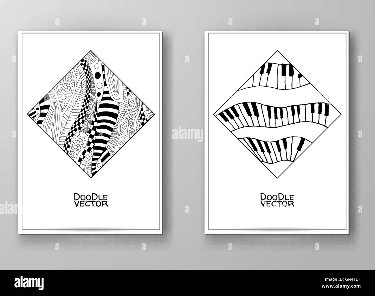 Reihe von abstrakten Design-Vorlagen. Stock Vektor