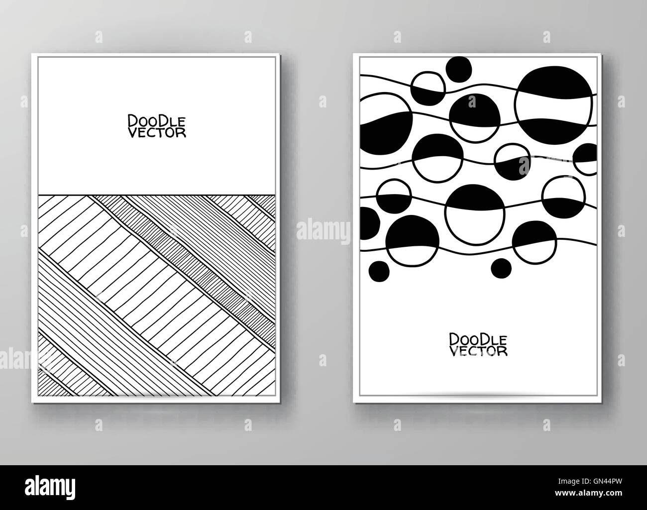 Reihe von abstrakten Design-Vorlagen. Stock Vektor