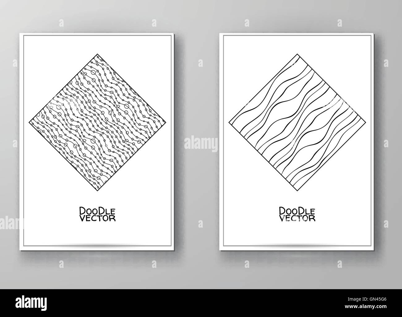 Reihe von abstrakten Design-Vorlagen. Stock Vektor