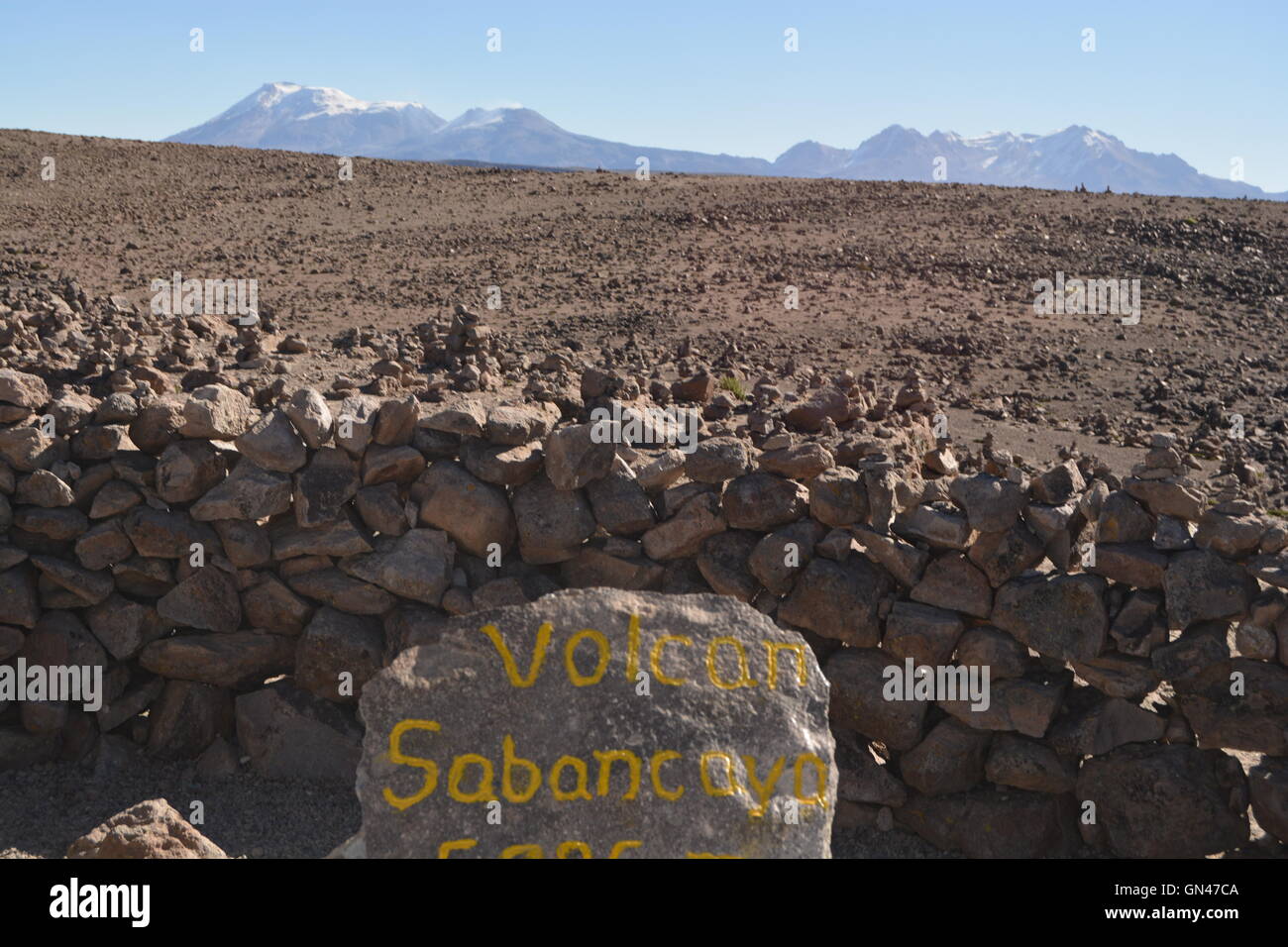 Misti Vulkan, Stratovulkan in den Anden des südlichen Peru Stockfoto