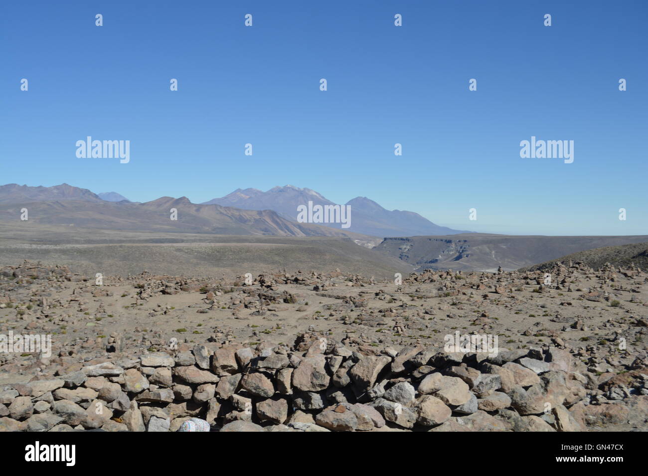 Misti Vulkan, Stratovulkan in den Anden des südlichen Peru Stockfoto