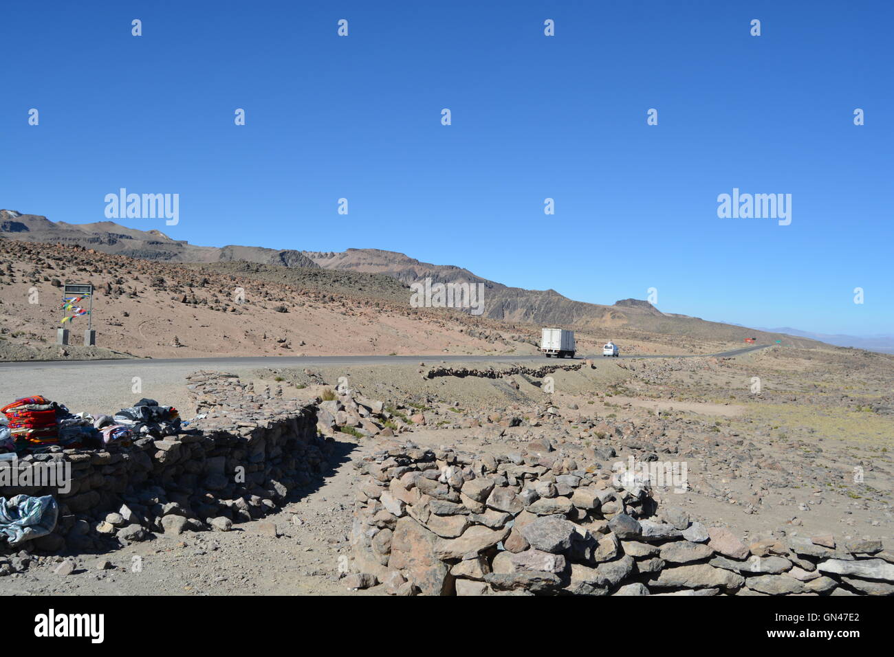 Misti Vulkan, Stratovulkan in den Anden des südlichen Peru Stockfoto