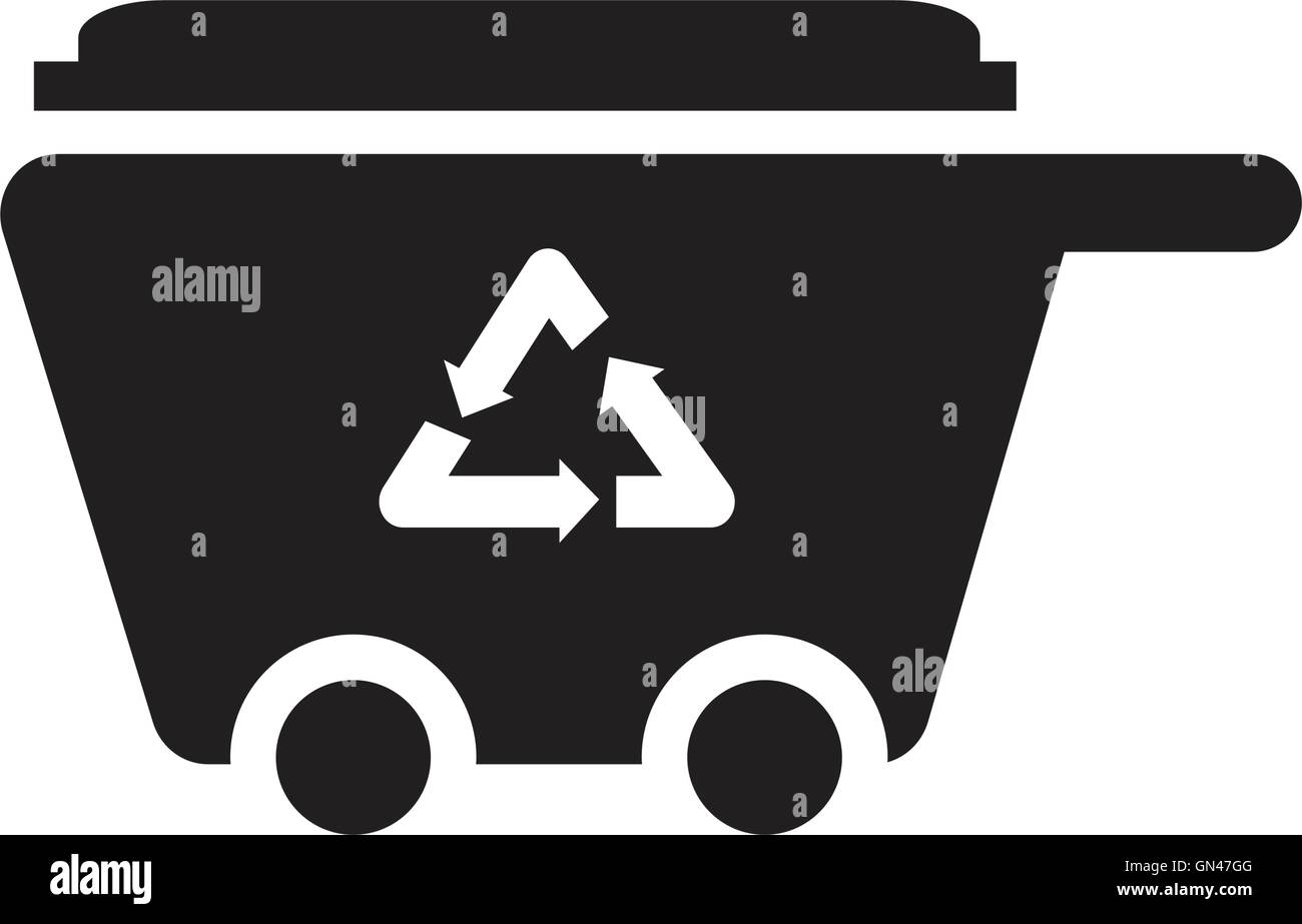 Papierkorbsymbol Stock Vektor