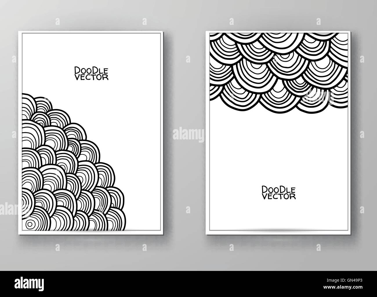 Reihe von abstrakten Design-Vorlagen. Stock Vektor