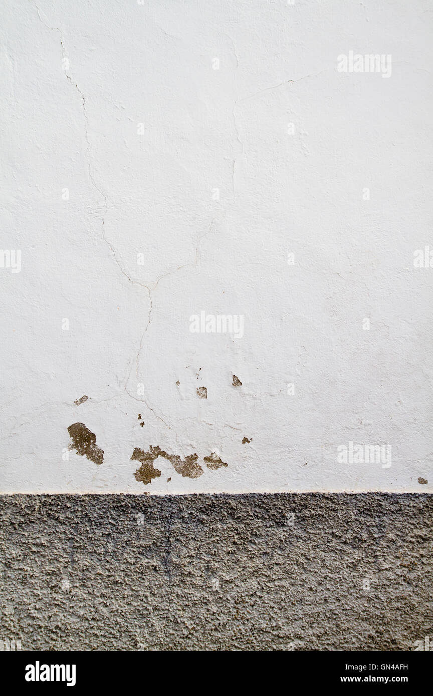 Weiße Wand mit Textur Stockfoto
