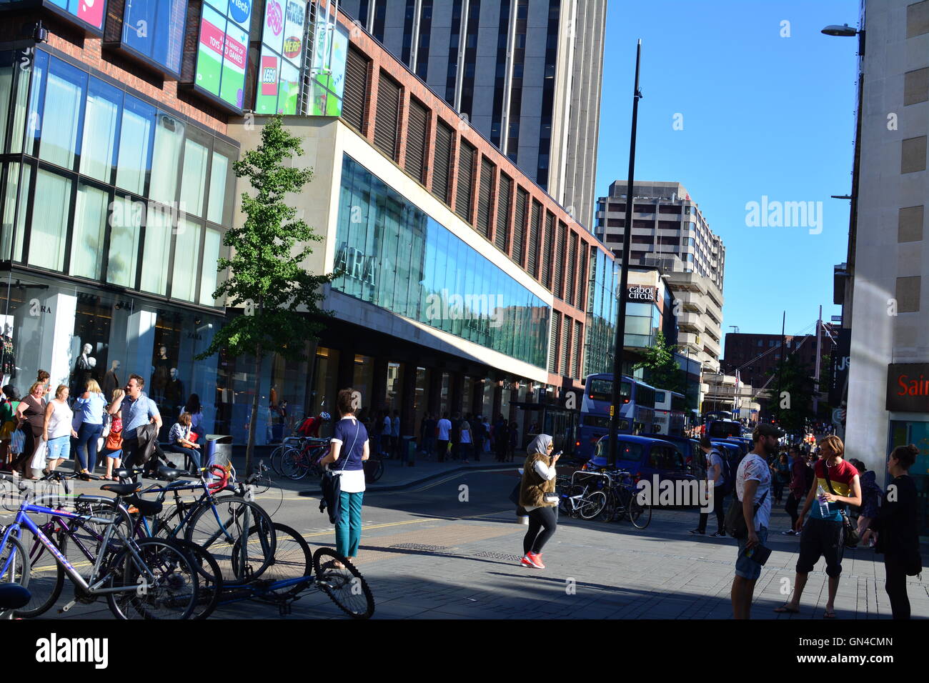 Cabot Circus Einkaufszentrum in der Innenstadt von Bristol in England-27. August 2016 Stockfoto