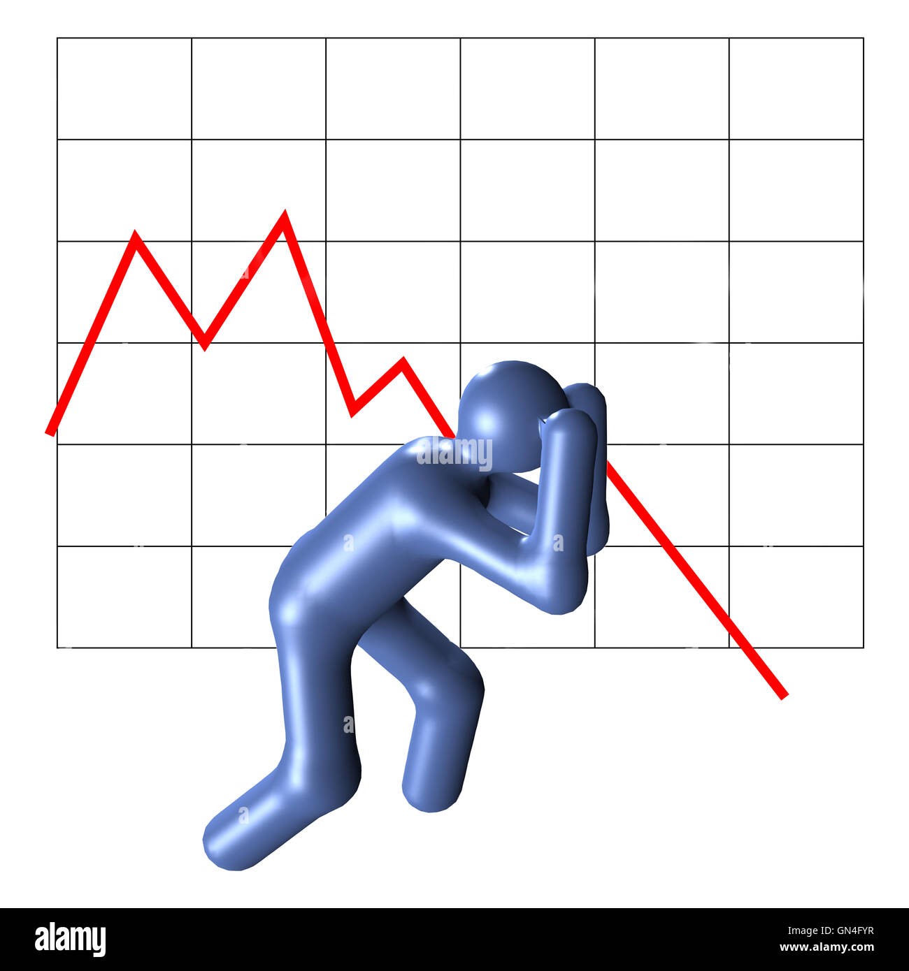 Finanzkrise Stockfoto