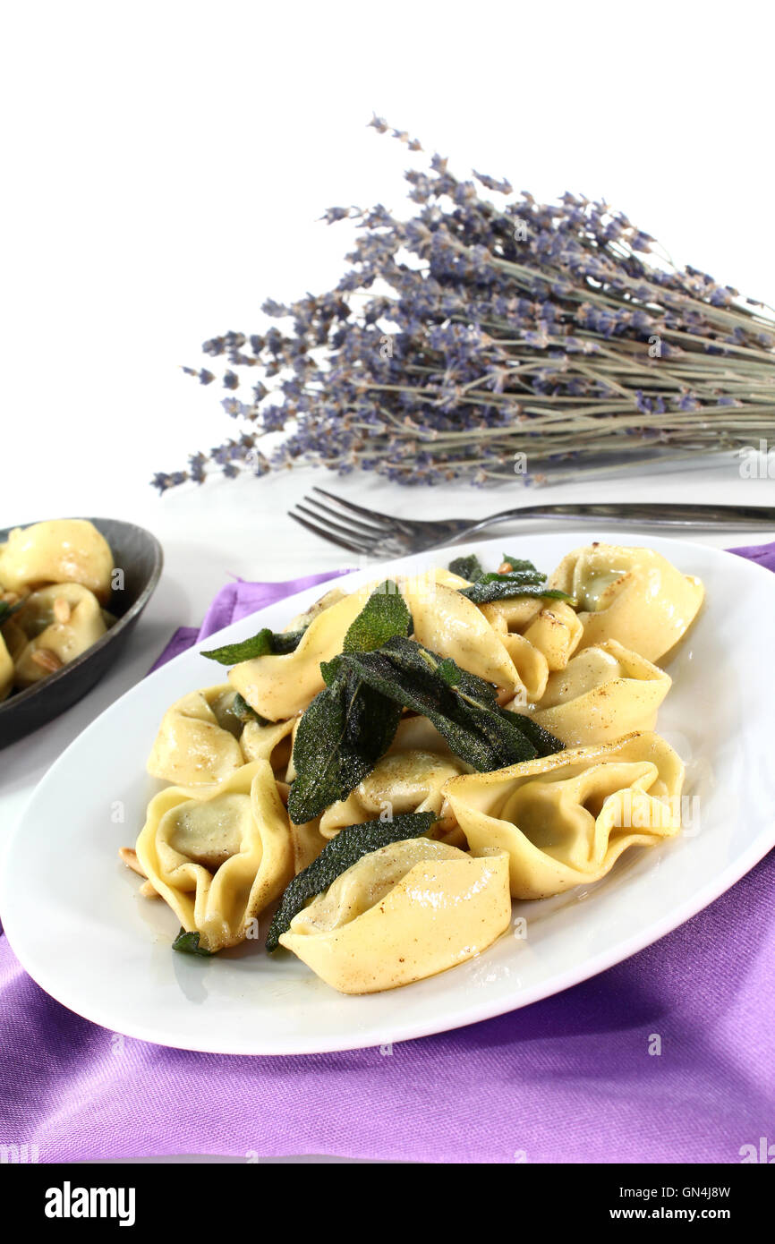 Tortellini Stockfoto