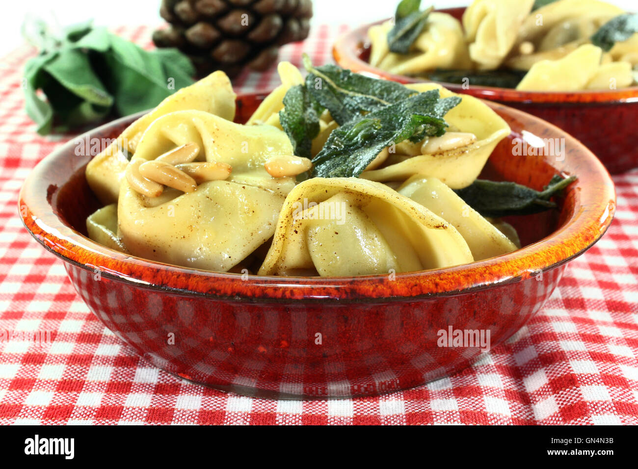 Tortellini Stockfoto