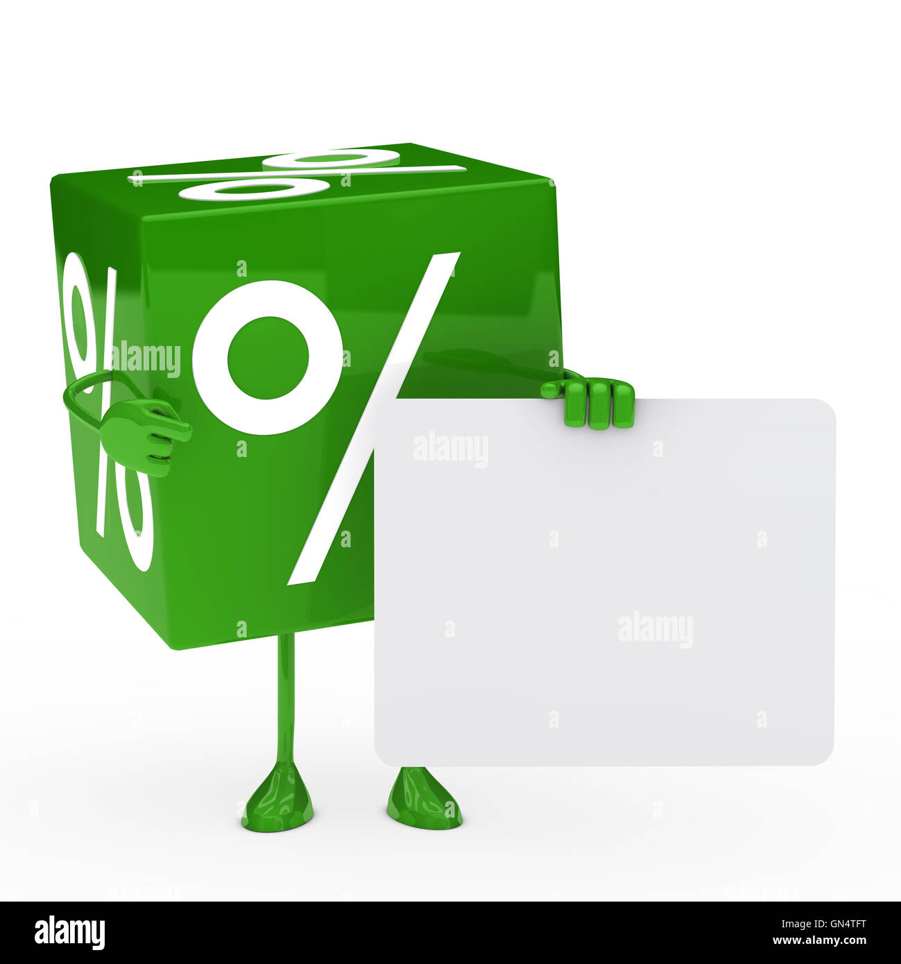 grüne verkaufen cube Stockfoto