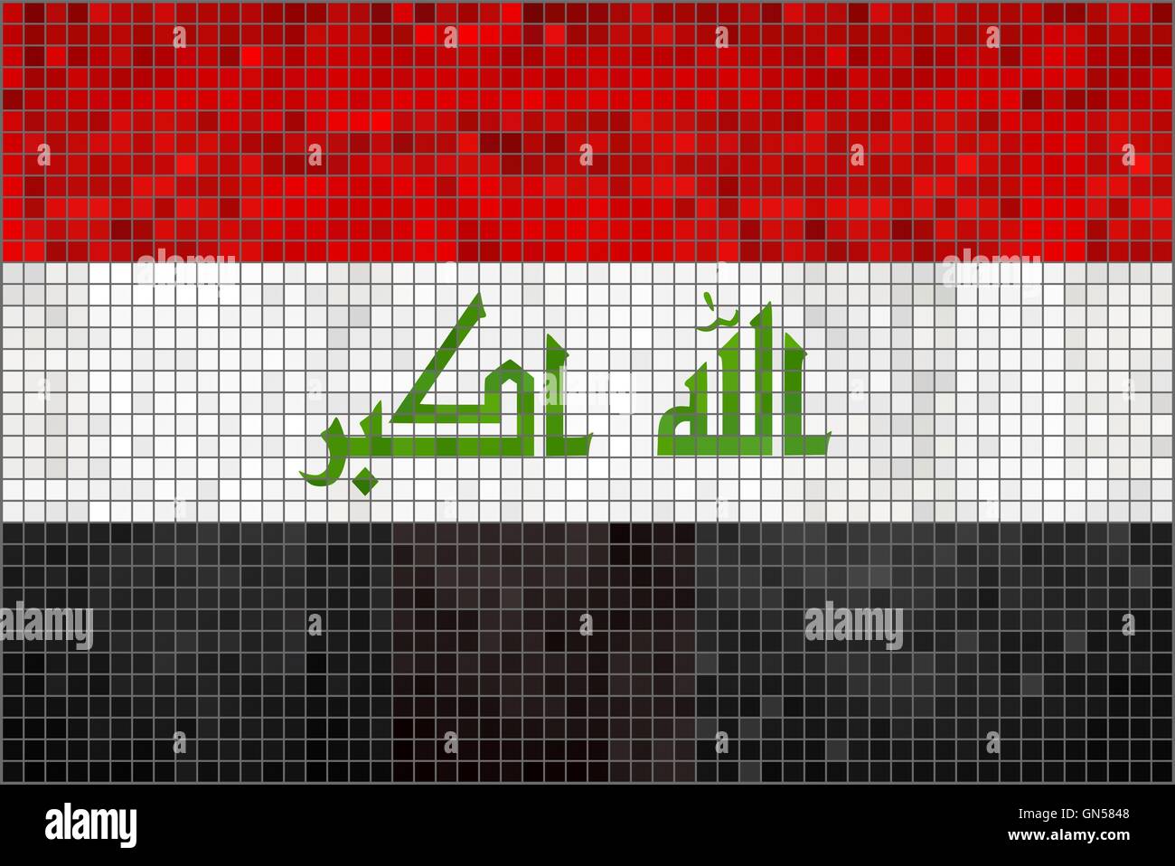 Irak-Flagge Stock Vektor