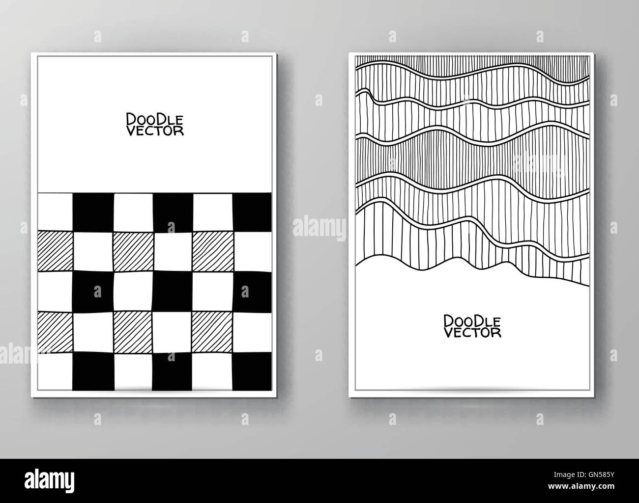 Reihe von abstrakten Design-Vorlagen. Stock Vektor